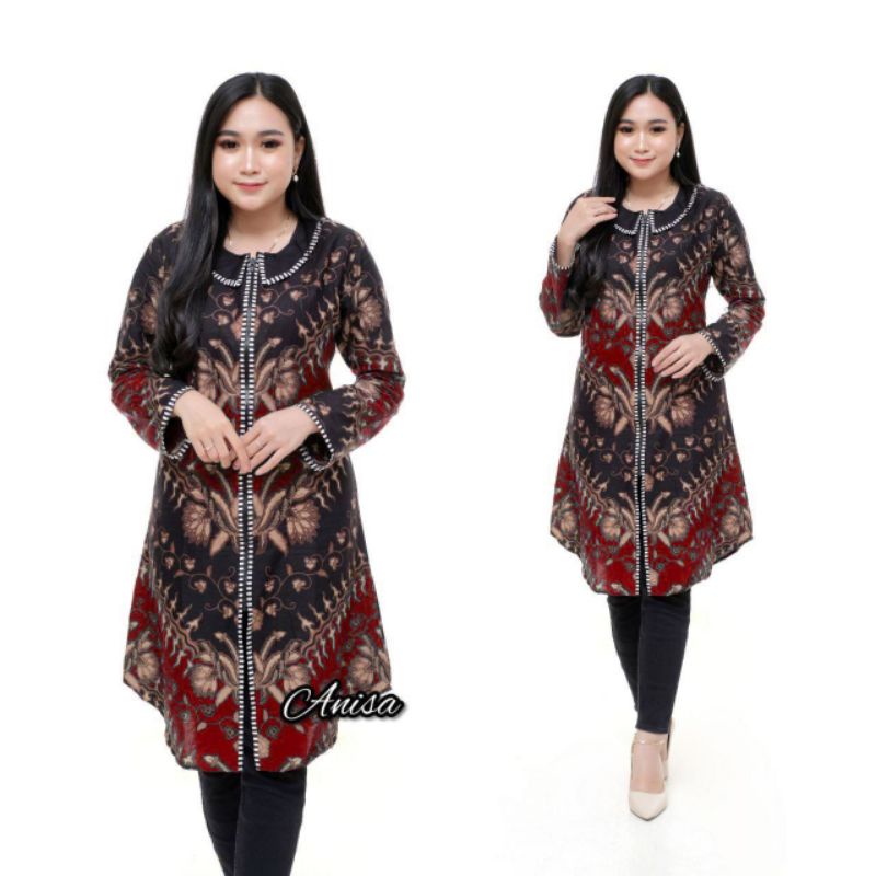 MURSYID OFFICIAL - Batik Couple | Batik Couple Modern | Baju Batik Couple | Batik Tunik Couple | Batik Couple Panjang M L XL XXL JUMBO-B.TUNIK Z.PANJANG