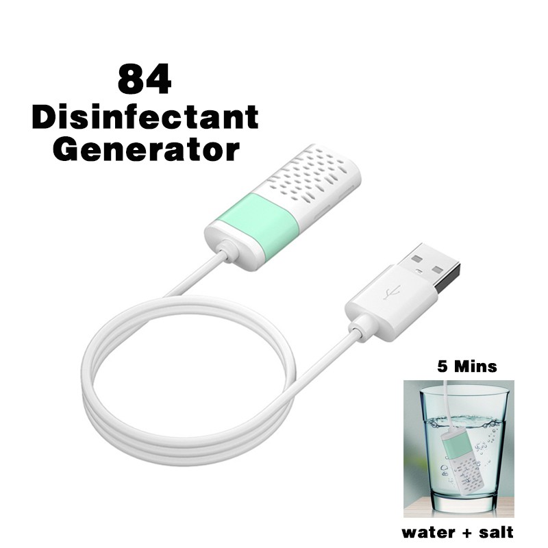 USB Portable 84 Disinfectant Generator Household Sodium Hypochlorite Generator Homemade Disinfectant