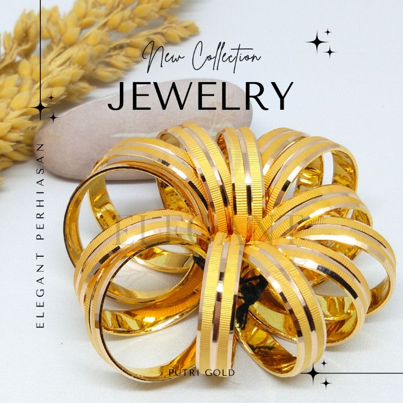 Cincin Emas Asli Couple 8K Cincin emas kadar 375 Cincin pasangan (Satuan)