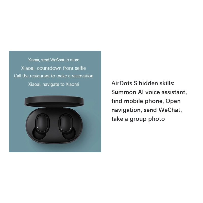 Xiaomi Headset Bluetooth Redmi AirDots S Earphone TWS Bluetooth 5.0 Wireless Gaming-8