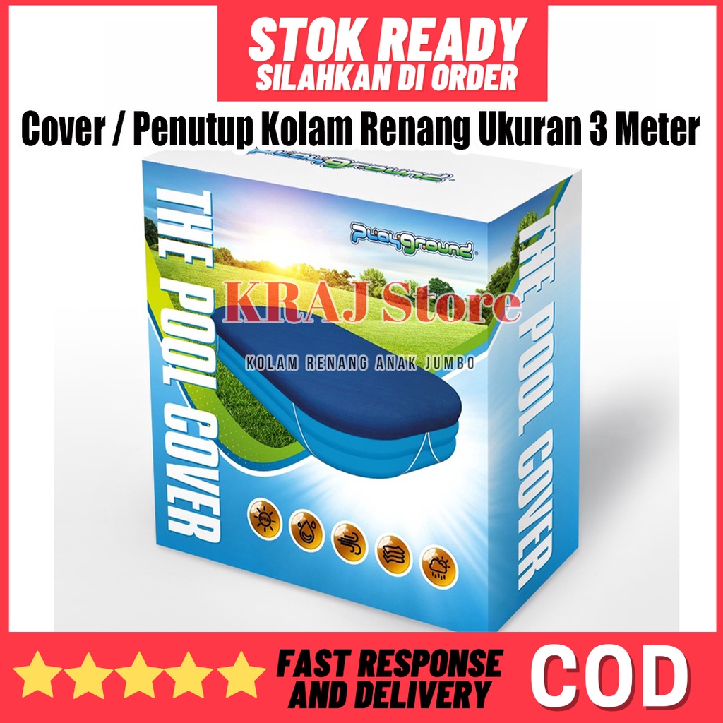 The Pool Cover / Pelindung / Penutup Kolam Renang Anak Ukuran 3 Meter