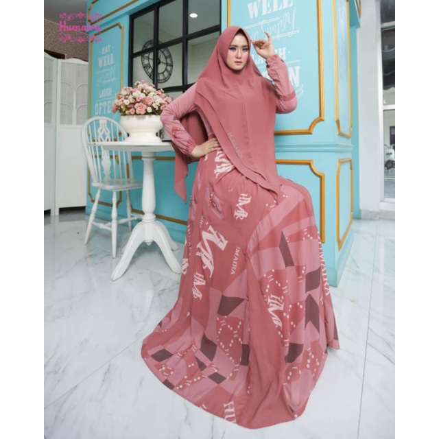 Nimra Series Ori by Humaira / Gamis Set Syar’i / Gamis Pesta Mewah / Baju Syari Terbaru / Dress Muslimah / Fashion Muslimah Branded7-A