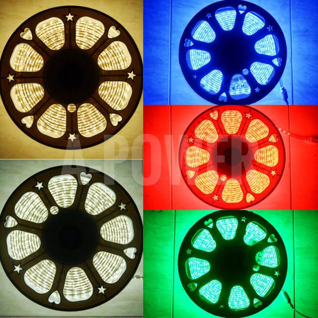 Lampu LED Strip Selang 5050 (Warm White,Putih,Biru,Merah,Hijau)