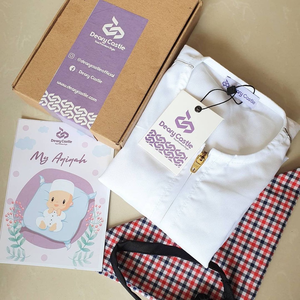 JUBAH BAYI PUTIH / JUBAH AQIQAH