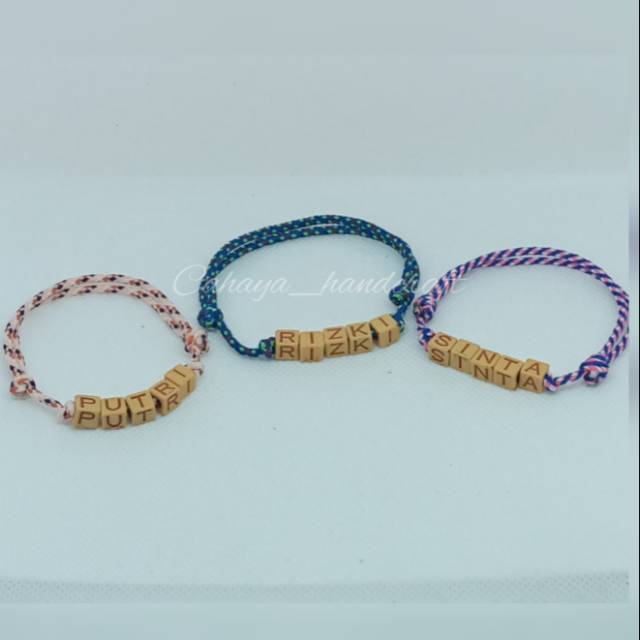 Gelang Nama Custom Satu Set Rp.10rb 3