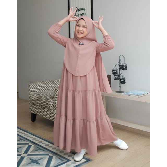 gamis anak syar'i termurah Zahra kids