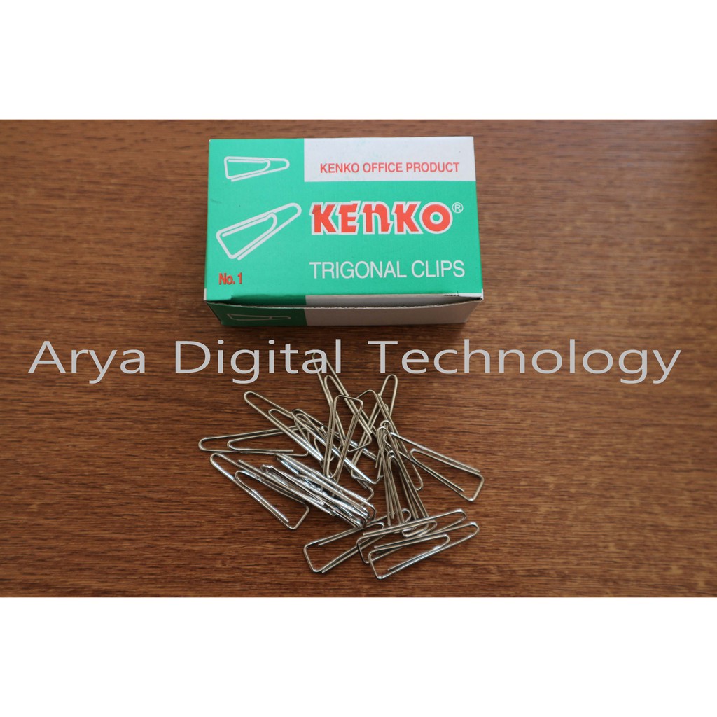 

Trigonal Clips No 01 Kenko Penjepit Clip Klip Kertas Segitiga Murah Bagus Original