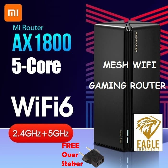 XIAOMI AX1800 MESH WIFI 6 GIGABIT GAMING ROUTER DUAL BAND