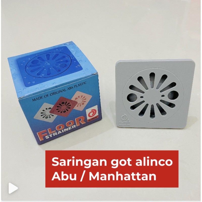 Saringan Got Kamar Mandi Floor Drain Avur Lantai ABS Alinco Manhattan / Abu Abu