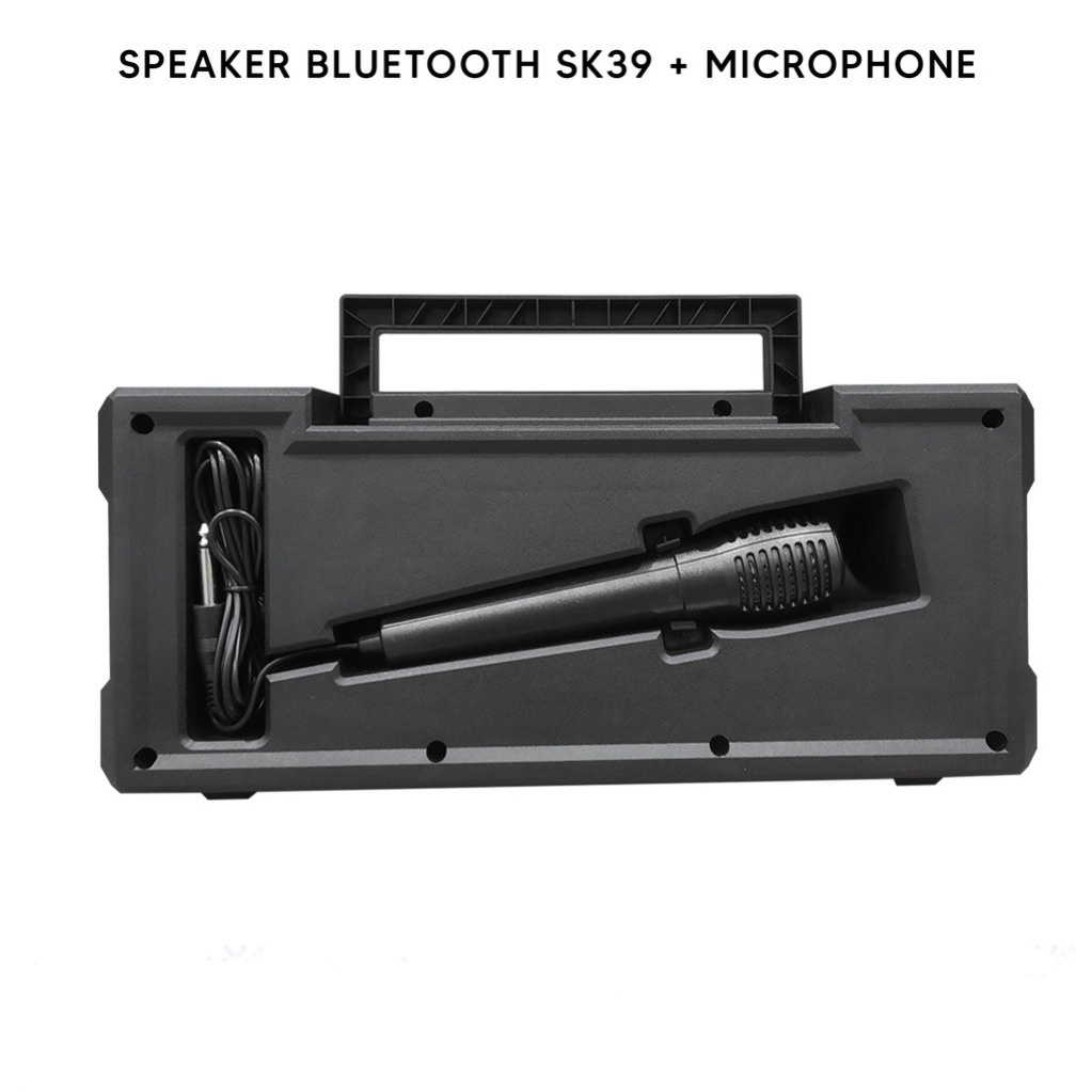 SPEAKER BLUETOOTH SK-39 + MIC KARAOKE PORTABLE SPEAKER TWS SK39 SPEAKER MUSIC BOX BLUETOOTH