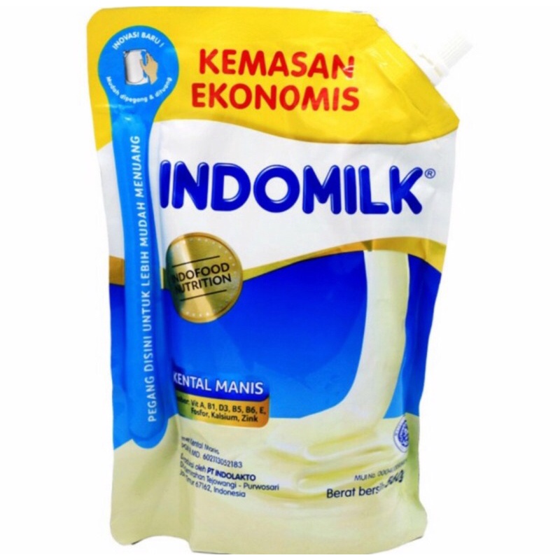 Indomilk Susu Kental Manis Pouch 545gr Putih Plain SKM