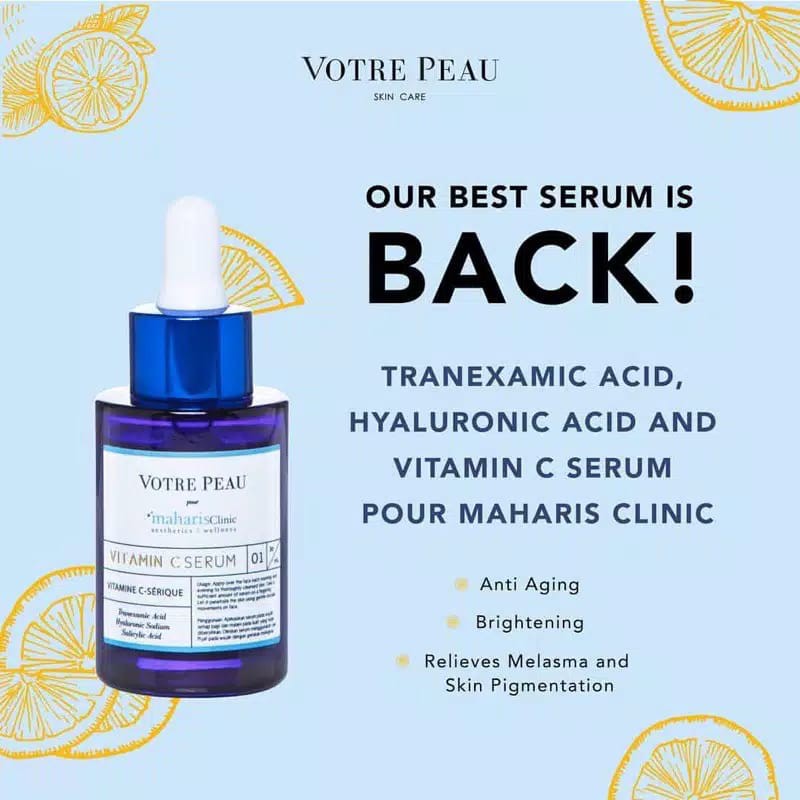 VOTRE PEAU - Vitamin C Serum Pour Maharis Clinic 30ml / 10ml