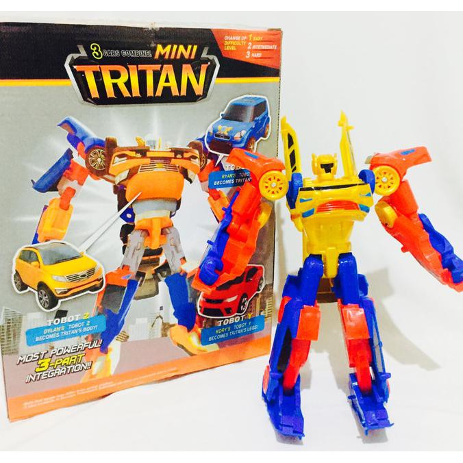 Tobot Tritan Kombinasi 3 Robot Tobot X Tobot Y Tobot Z Jadi 1 Robot Hitam Putih Shopee Indonesia