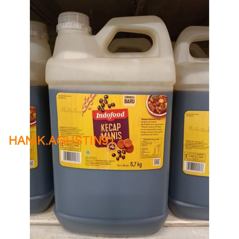 

Kecap Manis Indofood 5,7 kg Jerigen