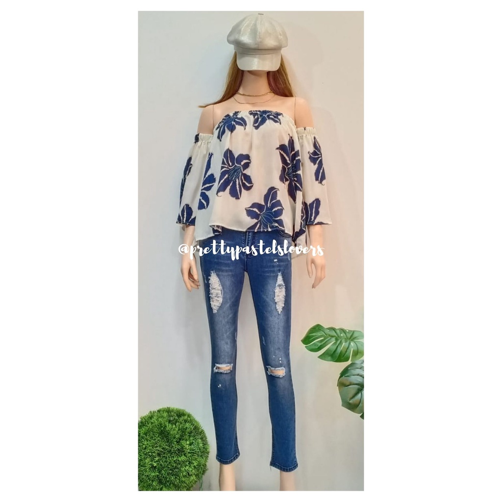 Pretty Pastels - Blus Wanita ( Sabrina Flower )