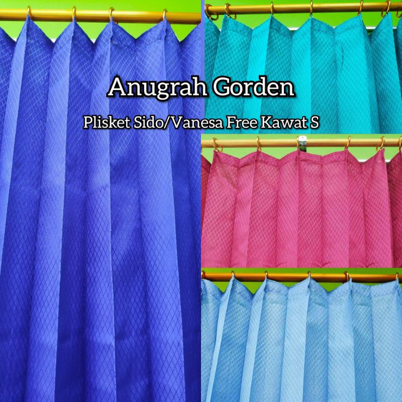 Gorden Plisket Sido,Gorden Vanessa Model,Gorden Biasa Cantolan S Untuk Jendela Dan Pintu