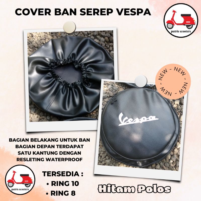 Cover / Sarung Ban Serep Vespa Waterproof Ring 8 Ring 10