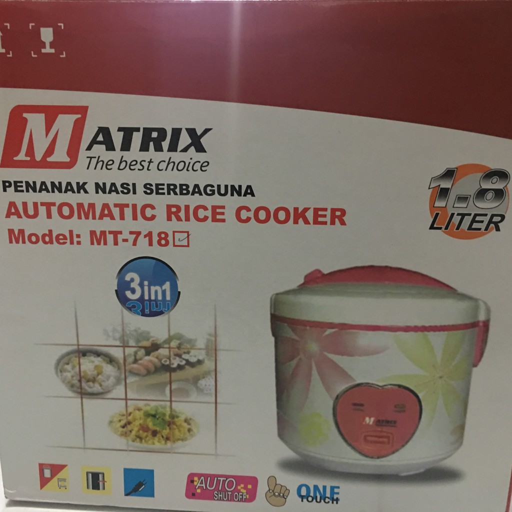 Penanak Nasi RICE COOKER Magic Com Matrix Teflon Murah Berkualitas