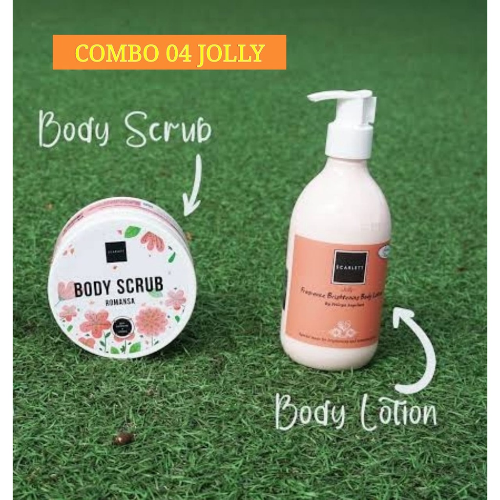 PAKET SCARLETT 2IN1 BODY LOTION + BODY SCRUB ORIGINAL