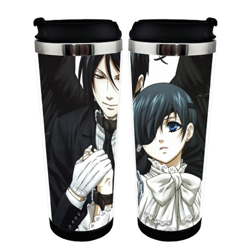Japanese Anime Black Butler Double Insulation Resin Plastic Mug Coffee Cup Space Cup