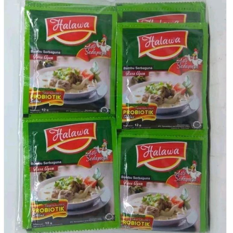 

[PROMO BWG52] BUMBU MASAK INSTAN PROBIOTIK RASA AYAM SACHET ISI 12 GRAM BRAND HALAWA Murah Banget