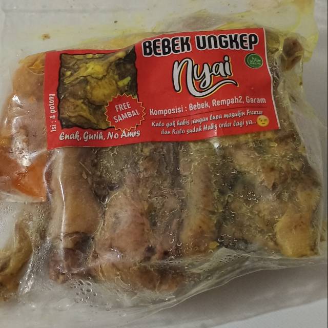 Bebek Ungkep Nyai + sambal