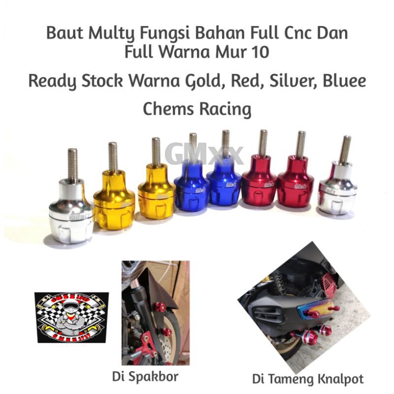Jalu Spakbor Baud Selebor Cnc Baut 10 Variasi Motor Nmax, Aerox, Lexi, Mio, Fino,PCX, ADV, Vario 125