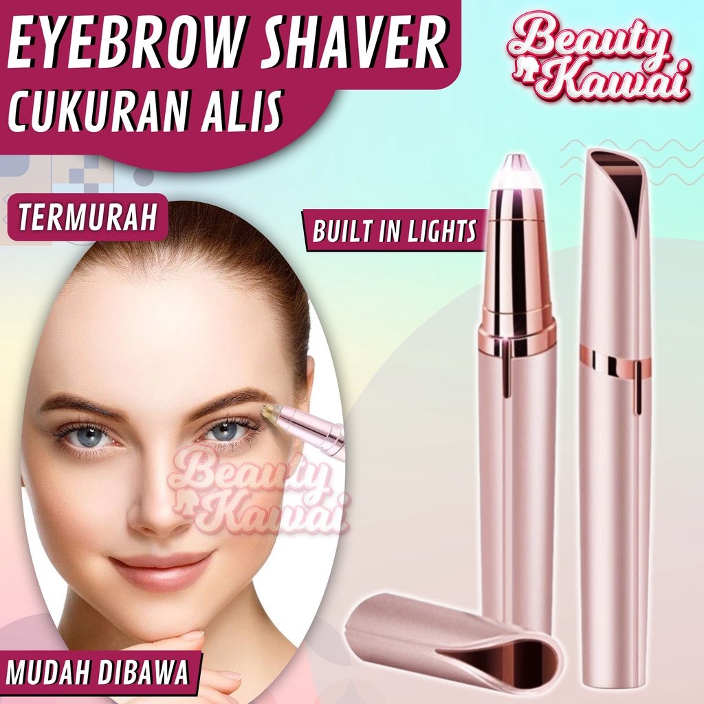 Cukur Alis Pencukur Rambut Eyebrow Shaver Cukuran Elektrik Trimmer Hair Flawless