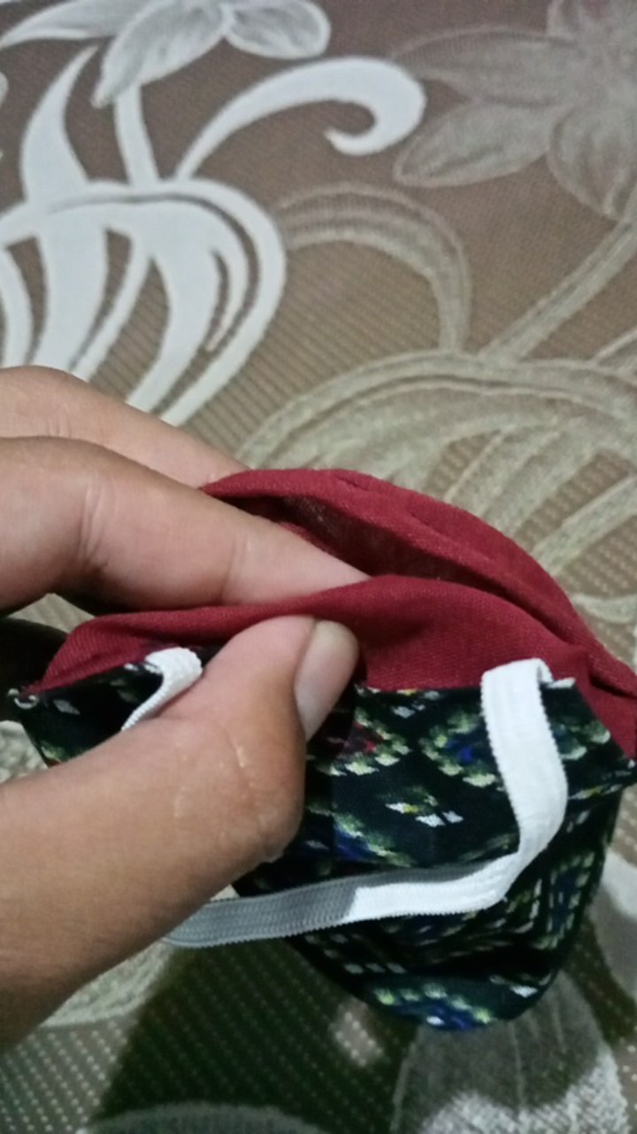 Masker Batik Solo Bisa Lapis Isi Tisu Model Cantol Telinga / Hijab / Masker Cowok / Masker Headloop