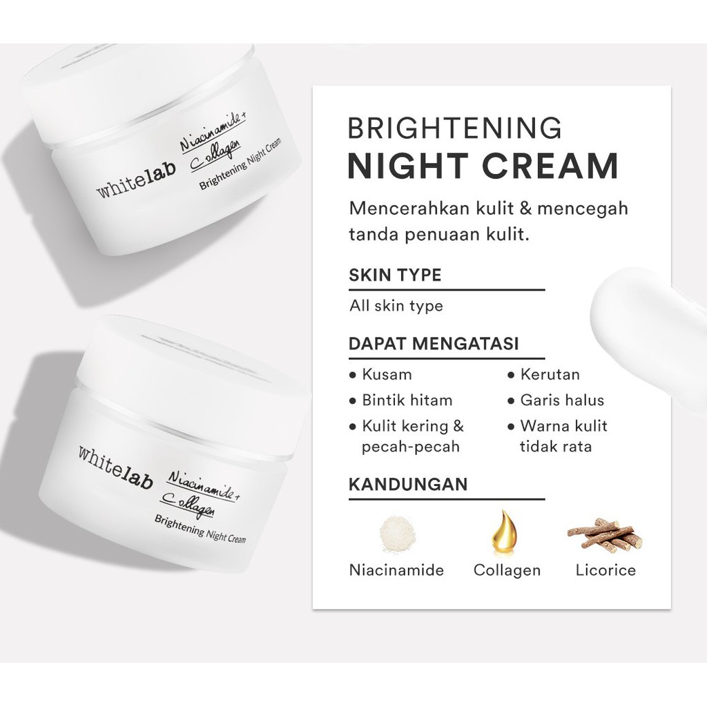 Whitelab Brightening Night Cream / Whitelab Brightening Day Cream - JB