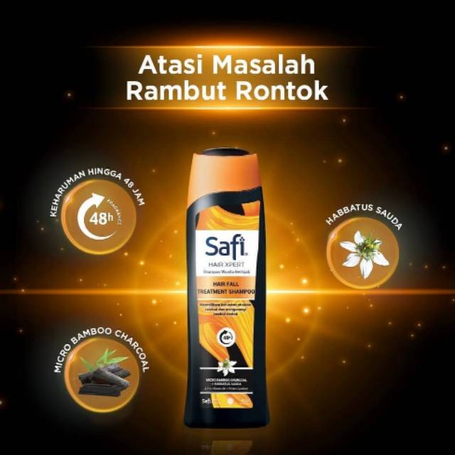 Safi Shampoo Hair Expert Hair Fall Rambut Rontok 160g Shopee Indonesia