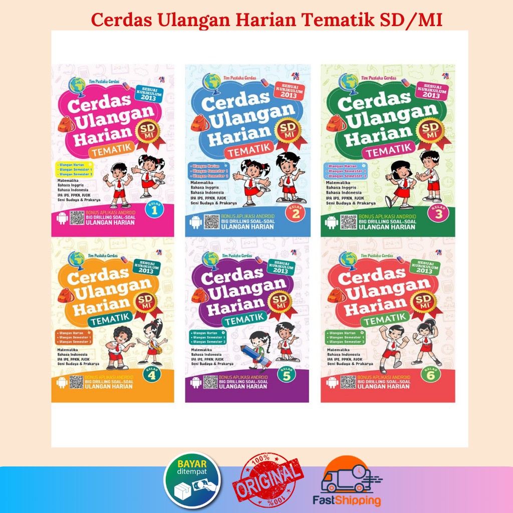 CERDAS ULANGAN HARIAN TEMATIK SD/MI KELAS 1-6/ Kurikulum ...