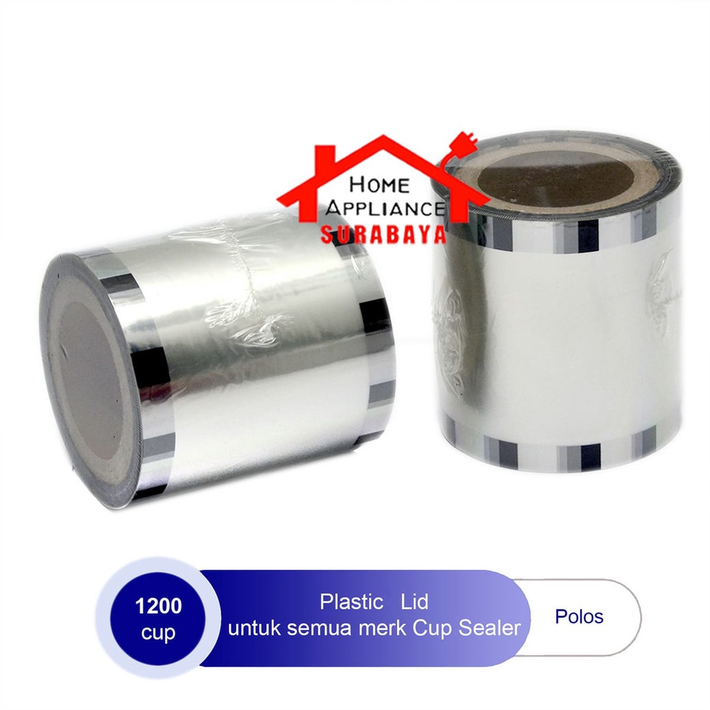 Plastik Lid - Penutup Gelas Plastik Seal Cup Sealer Segala Macam Merk Gelas Motif BUAH / POLOS Isi 1200 Cup PCS