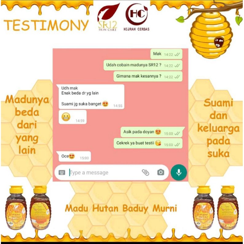 

Imun Booster Madu Asli Hutan Baduy 100% Alami Herbal SR12 sehat enak Halal BPOM