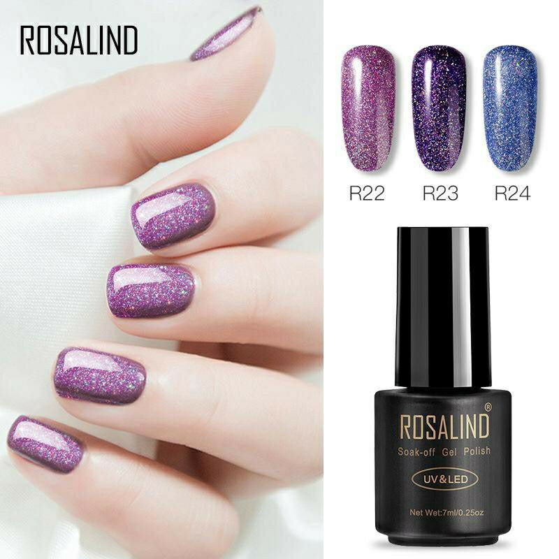 (21 - 29) ROSALIND Rainbow Series Gel Nail Polish UV LED / Kutek / Cat Kuku Murah Bagus