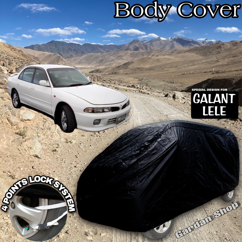 Sarung Mobil GALANT LELE Hitam POLOS Body Cover Galant Lele Full Black