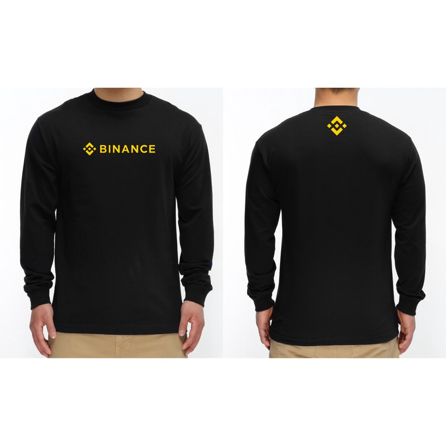 kaos binance lengan panjang / baju binance longsleeve