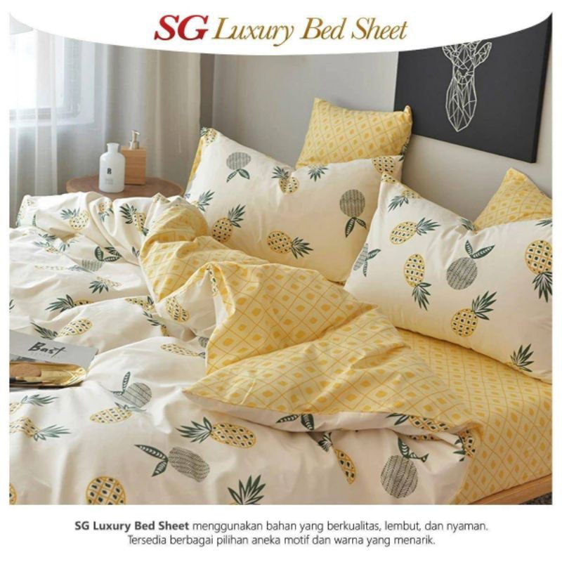sprei set katun local premium SG luxury bed sheet