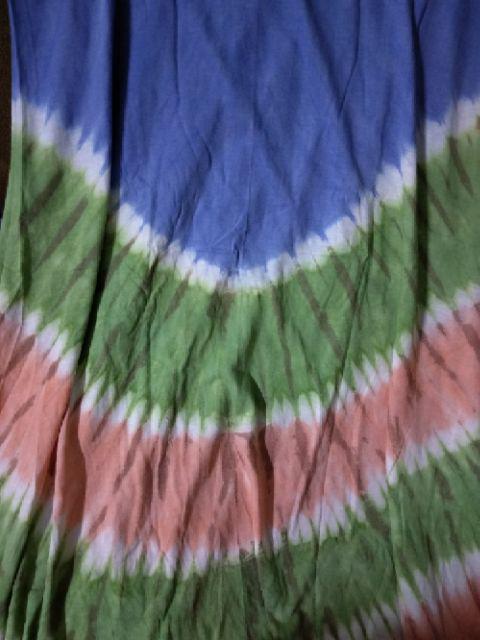 Gamis Kaos Roda Pelangi Tie Dye Ori Ziray Batik Jumbo Premium