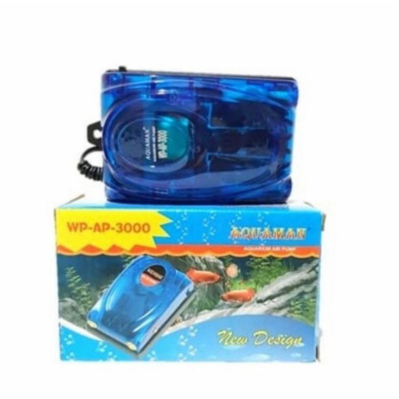 AQUAMAN WP-AP 3000 AERATOR 2 LUBANG POMPA UDARA AQUARIUM