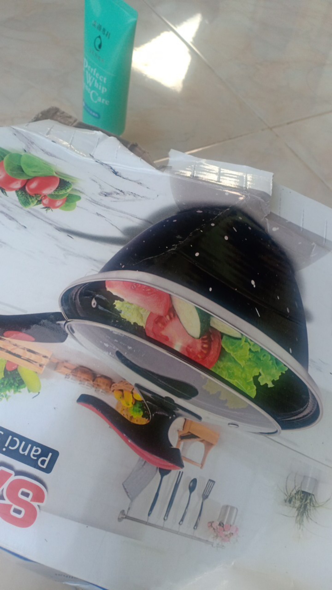 Panci Susu Enamel Q2 2001 Tutup Kaca 20cm - Panci Susu Saucepan Q2