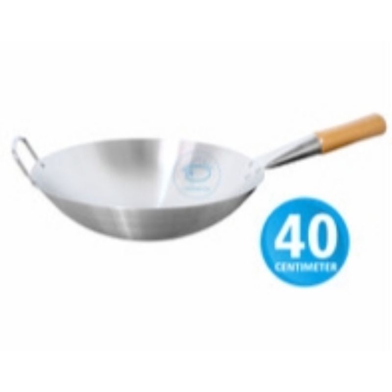 Wajan besi gagang kayu 40cm