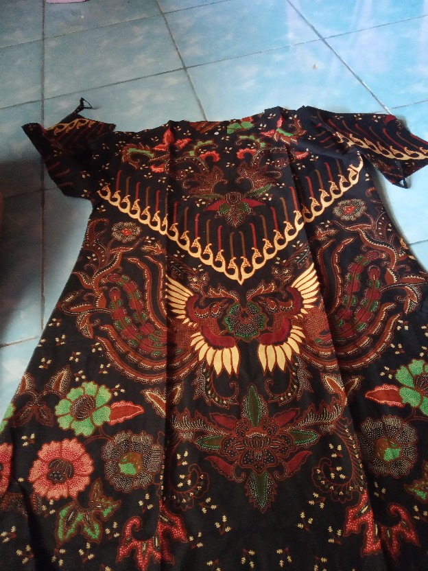 Batik Couple Keluarga Sania Ruffle Ori Ndoro Jowi Kupu Kuning