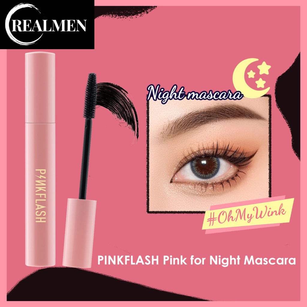 READY! PINKFLASH OhMyWink Night Volumezing Maskara Pink/ DAY MASKARA / CURLED MASKARA PINKFLASH E10