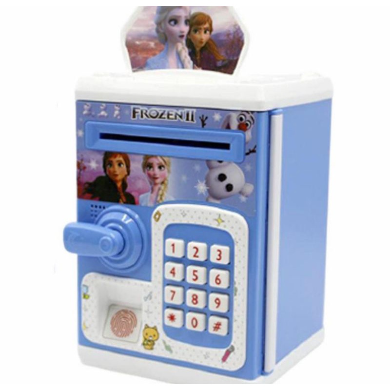 Mainan Edukasi Anak Brankas Tabungan Celengan Atm LoL Hello kitty Frozen Doraemon