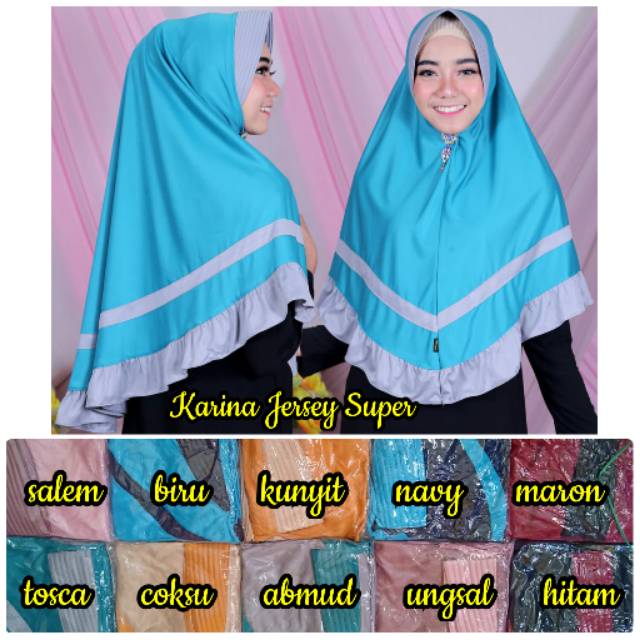 Hijab karina Jersey super
