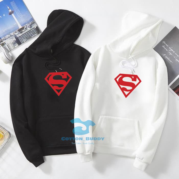 HOODIE SUPERMAN LOGO JAKET SWEATER SUPERHERO DC COMICS HERO PAHLAWAN JUSTICE LEAGUE