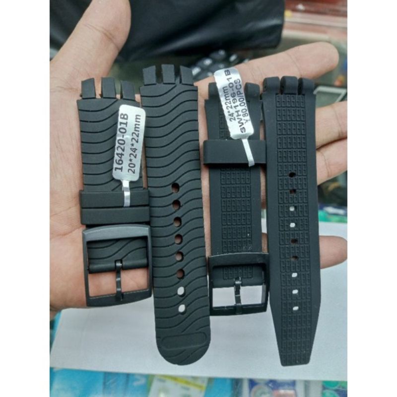 strap rubber tali jam tangan Swatch ironi size 22 mm