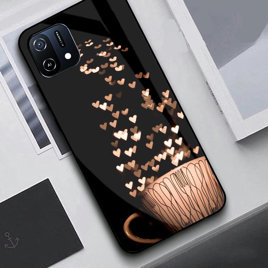 Softcase Glass Oppo A16K A16e G106 - Softcase Mirror - Softcase Kaca Oppo A16e - Softcase Glass - So