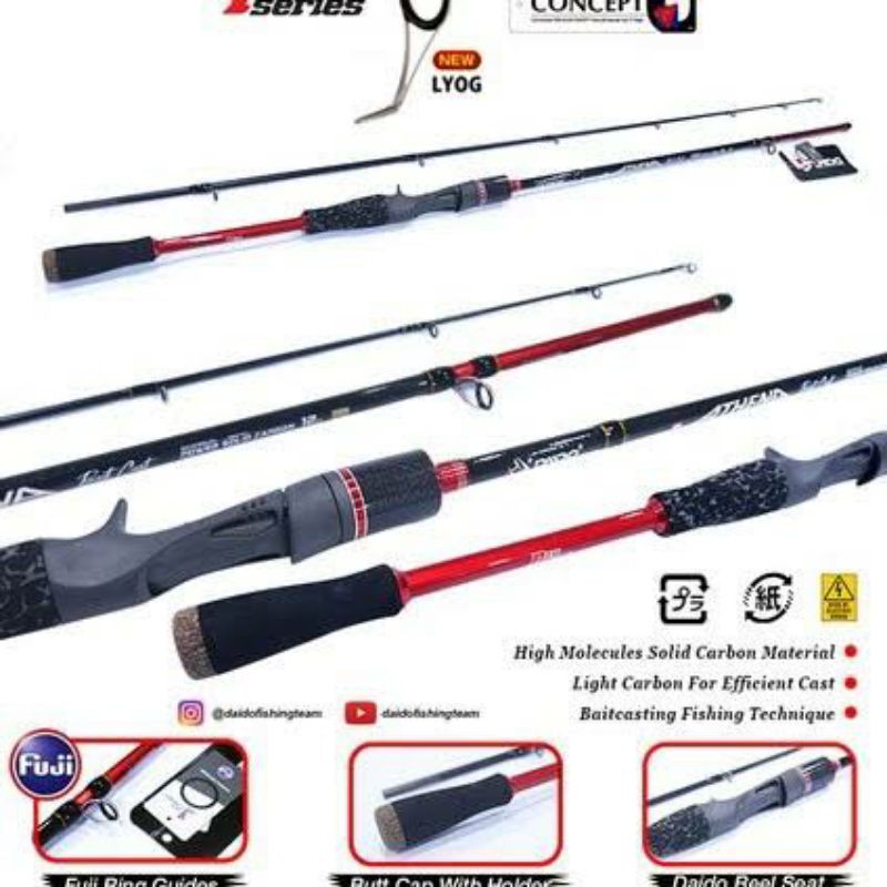 Joran Pancing Daido Athena Pro Series Bait Casting (BC) 180cm